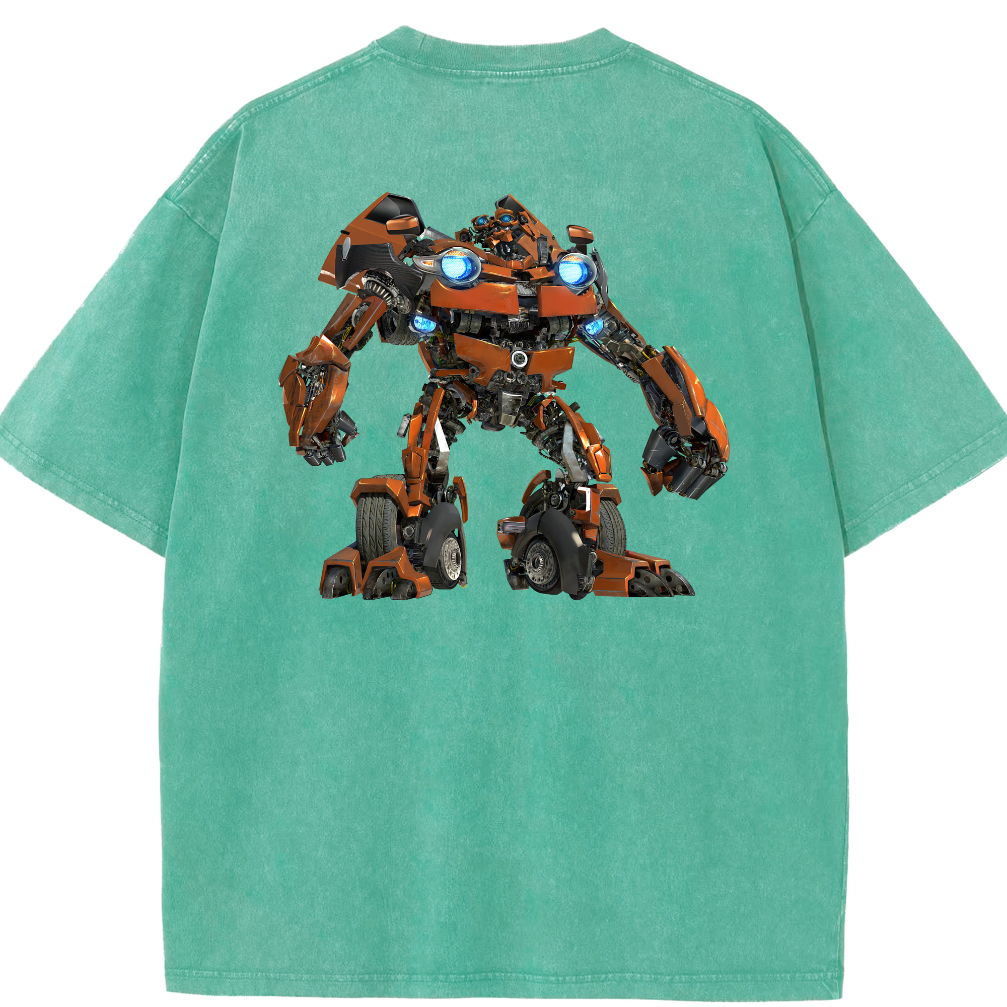 Transformers トランスフォーマー 綿100% ヴィンテージ風 半袖Tシャツ（背面プリント）